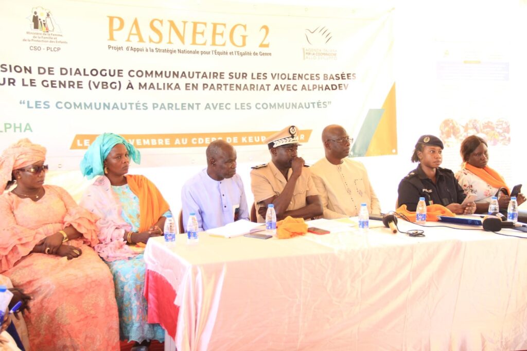 Session de dialogue communautaire sur les VBG